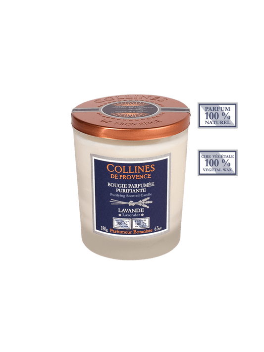 Natural Lavender Candle 180gr⎪Collines de Provence